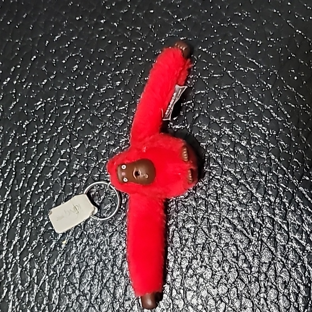 Kipling Vibrant Red Monkey Keychain - image 1